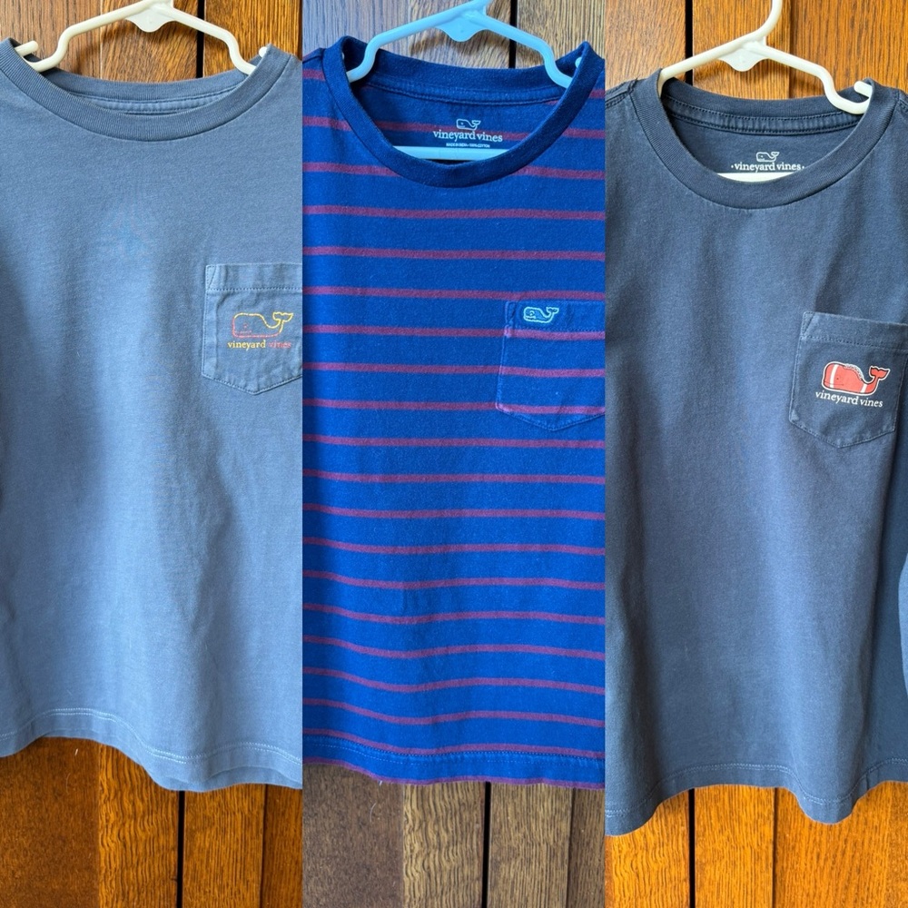 Vineyard Vines Boys’ Long Sleeve Pocket T-shirts (lot of 3) size 7